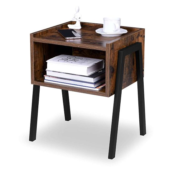 Priemyselná loftová skrinka Skive Rustic starožitný dub