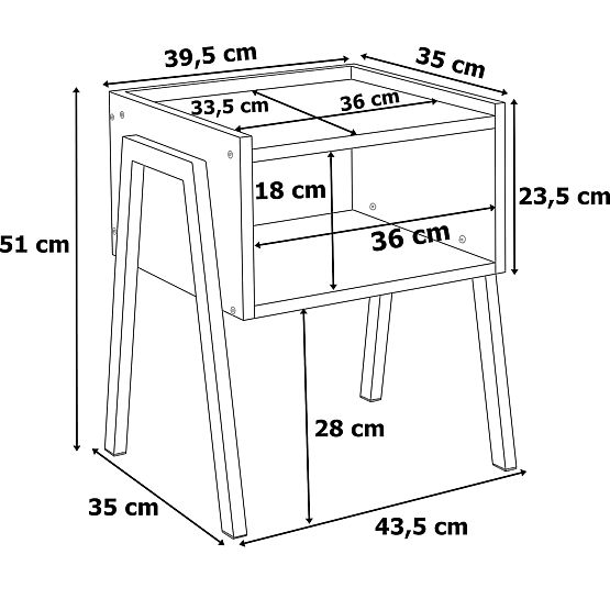 Priemyselná loftová skrinka Skive Rustic starožitný dub