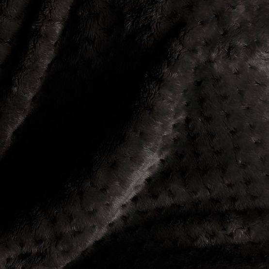 Prikrývka SHLEEPY čierna s žakárovým vzorom klasický štýl 130x180