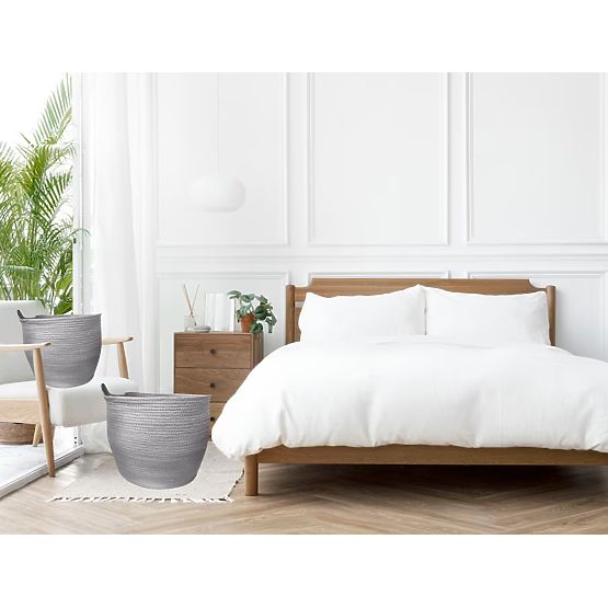 Prírodné koše BOHO - sada 3 ks