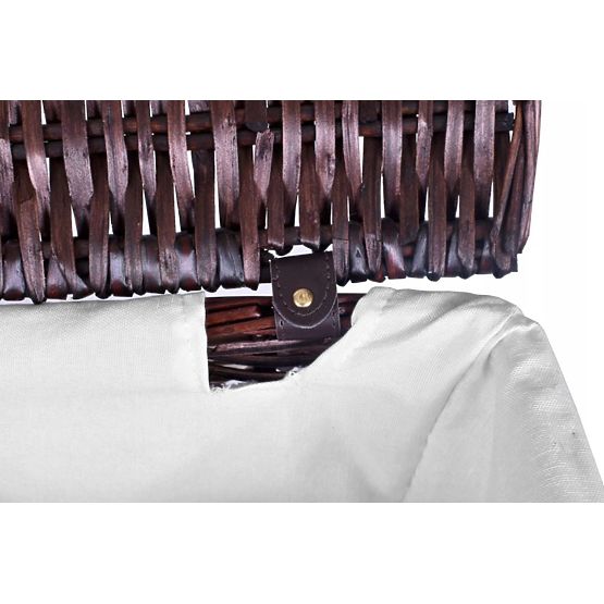 Prútený kôš 72L 40x30x60 cm hnedý