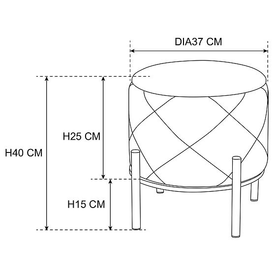 PUF SAVANA BÉŽOVÝ