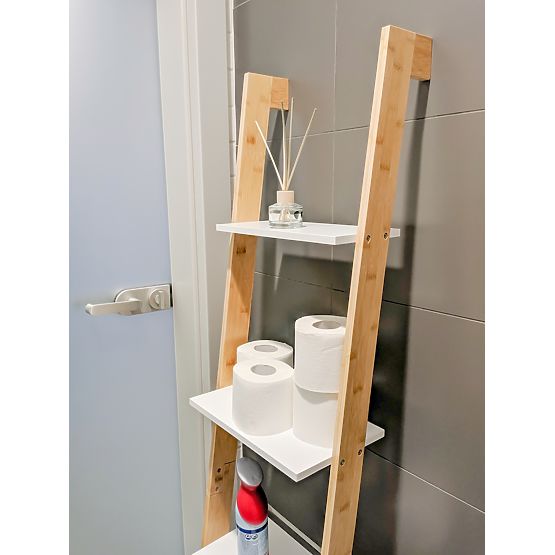 Rebríkový regál Scandi Bamboo