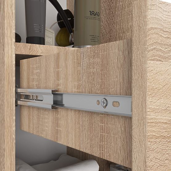 REGÁL KÚPEĽŇA FIN STĹP 30 2D 1SZ 1W 140cm PK SONOMA