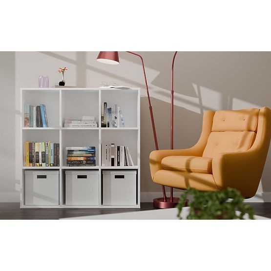 Regál Malax 3X3 H BIELY