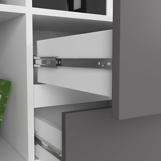 REGÁL R15 R80 1D 2SZ CLP PK BIELY / SIVÝ