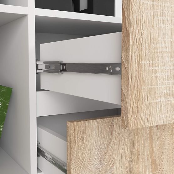 REGÁL R15 R80 1D 2SZ CLP PK BIELY / SONOMA