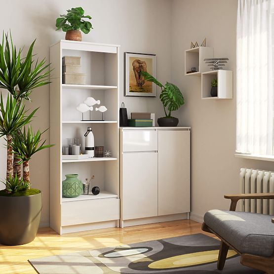 REGÁL R60 1SZ 4P CLP PK BIELY / BIELY LESK