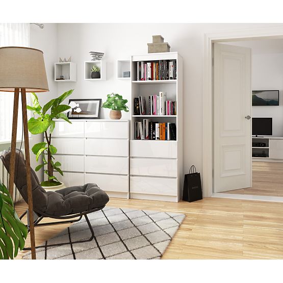 REGÁL R60 3SZ 2P CLP PK BIELY