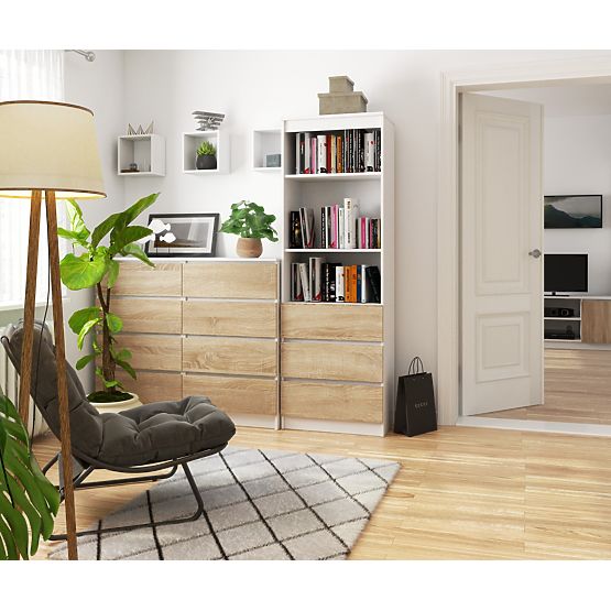 REGÁL R60 3SZ 2P CLP PK BIELY / SONOMA