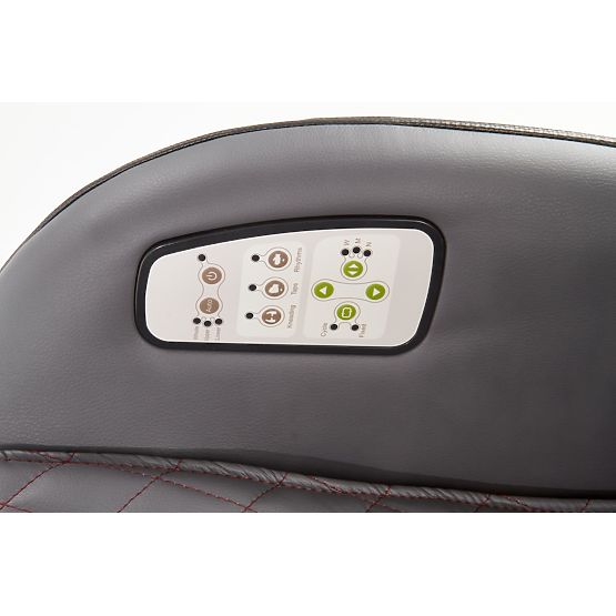 Relaxačné kreslo DOPIO s masážnou funkciou, sivé