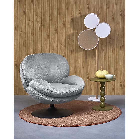 Relaxačné kreslo SHELL, sivé (1p=1ks)