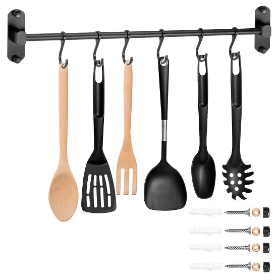 Reling do kuchyne a kúpeľne SIVAS čierny