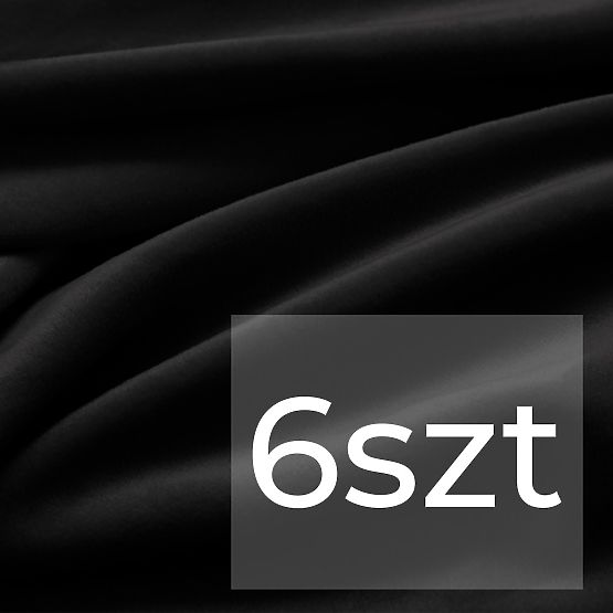 RESTILO poťah na stoličky SENTO čierna hladká klasický štýl