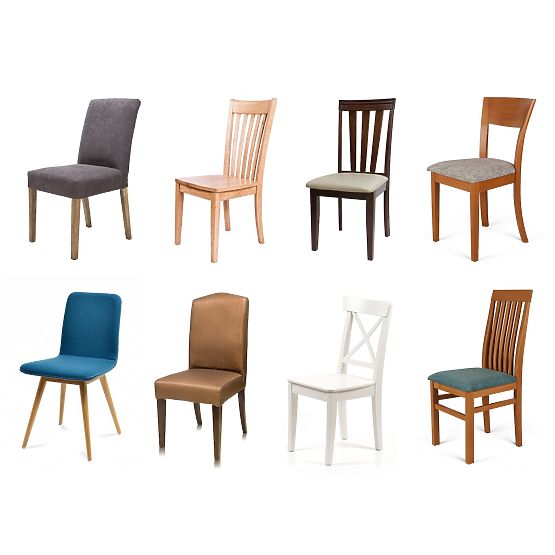 RESTILO poťah na stoličky SENTO farba béžová hladký klasický štýl