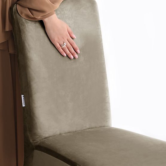 RESTILO poťah na stoličky SENTO farba béžová hladký klasický štýl