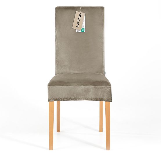 RESTILO poťah na stoličky SENTO farba béžová hladký klasický štýl