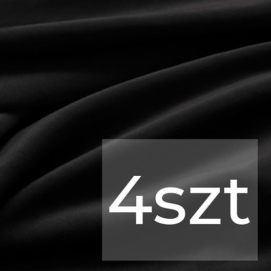 RESTILO poťah na stoličky SENTO farba čierna hladký klasický štýl