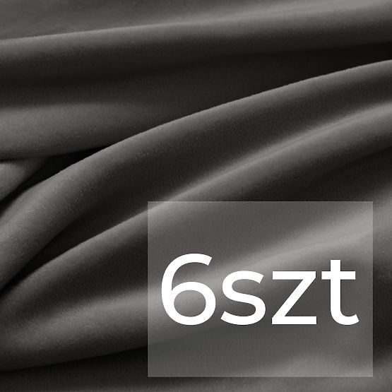 RESTILO poťah na stoličky SENTO farba oceľová hladký klasický štýl