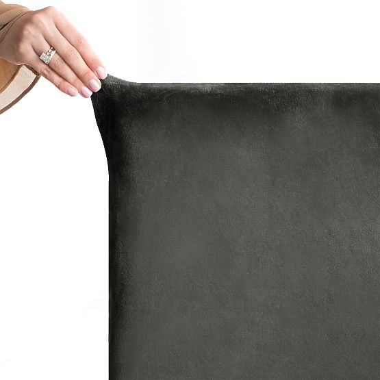 RESTILO poťah na stoličky SENTO farba oceľová hladký klasický štýl