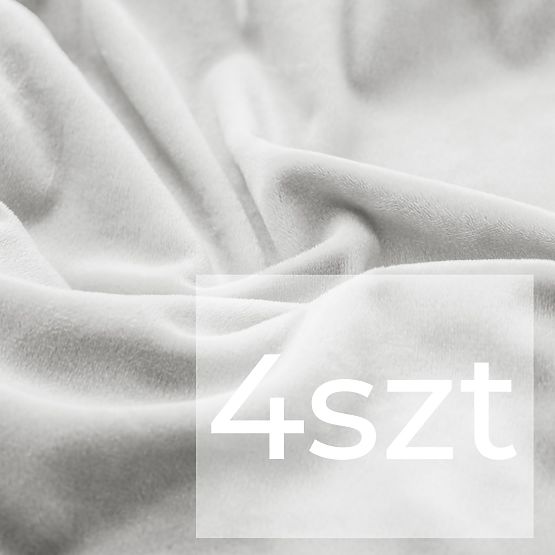 RESTILO poťah na stoličky SENTO farba sivá hladká klasický štýl