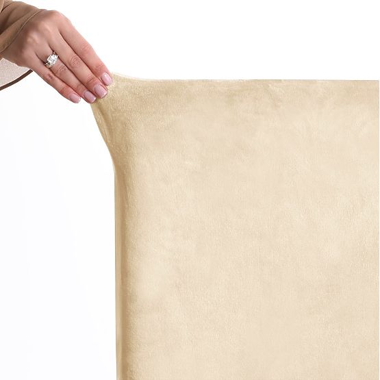 RESTILO poťah na stoličku SENTO farba svetlo béžová hladký klasický štýl