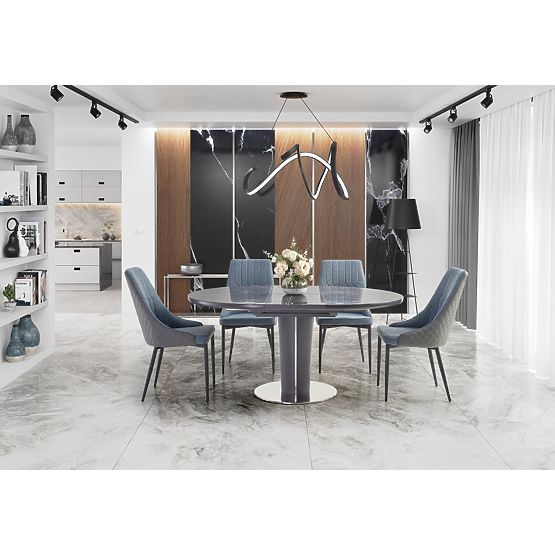 RICARDO rozkladací stôl sivý mramor (3p=1ks)