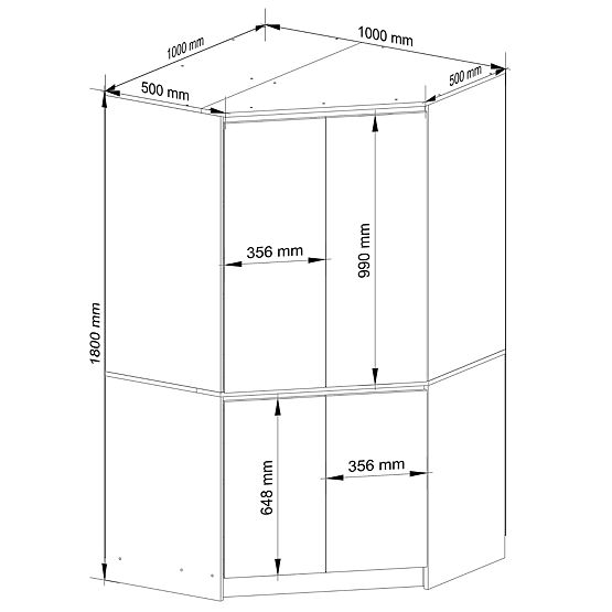 ROHOVÁ SKRIŇA S100 4D CLP GRAFITOVÁ ŠEDÁ