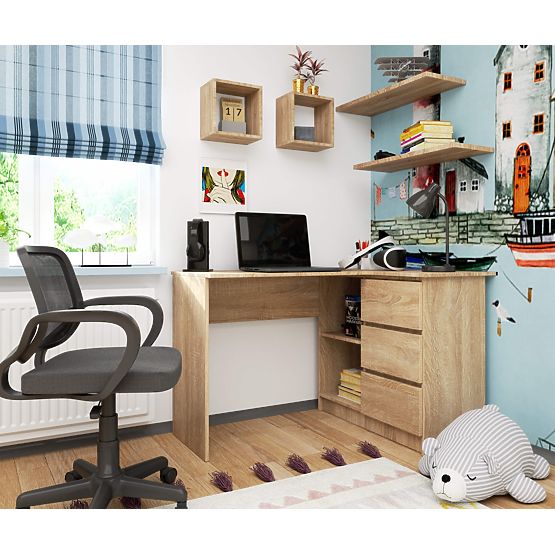 ROHOVÝ PÍSACÍ STÔL B16 CLP PRAVÝ PK SONOMA