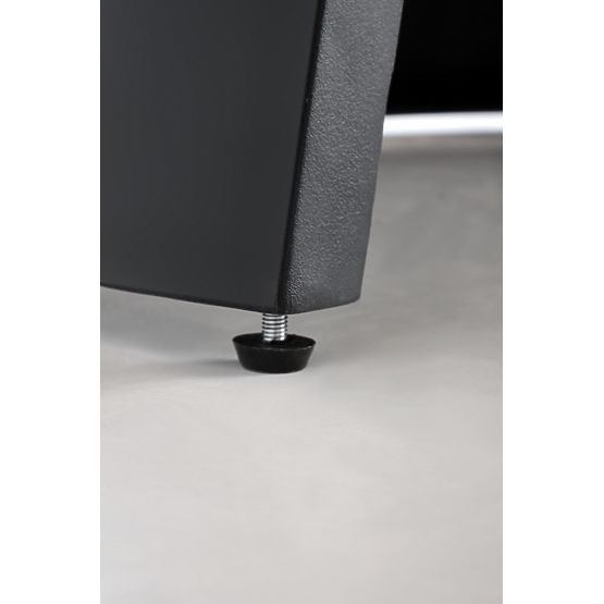 Rozkladací stôl GIACOMO, doska - prírodná, noha - čierna (2p=1ks)