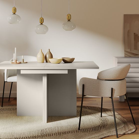 Rozkladací stôl Jose 140-200 cm, obdĺžnikový, kašmírový