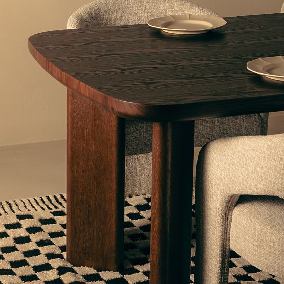 Rozkladací stôl Marbella 160-200 cm, obdĺžnikový, tmavý dub