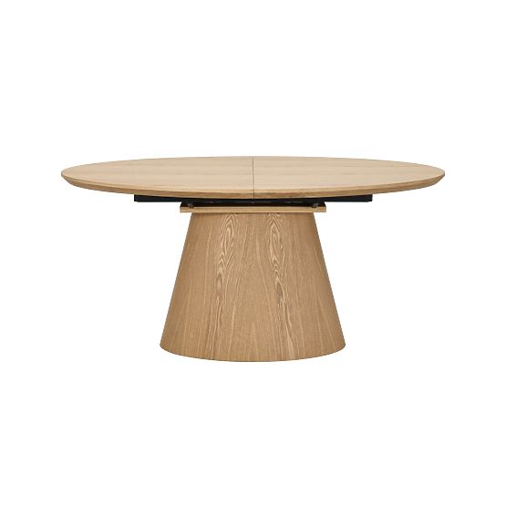 Rozkladací stôl Solan 160-200 cm, oválny, prírodný