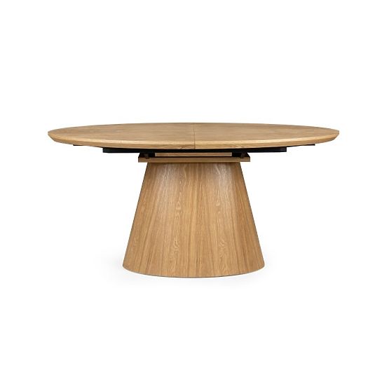 Rozkladací stôl Solan 160-200 cm, oválny, prírodný