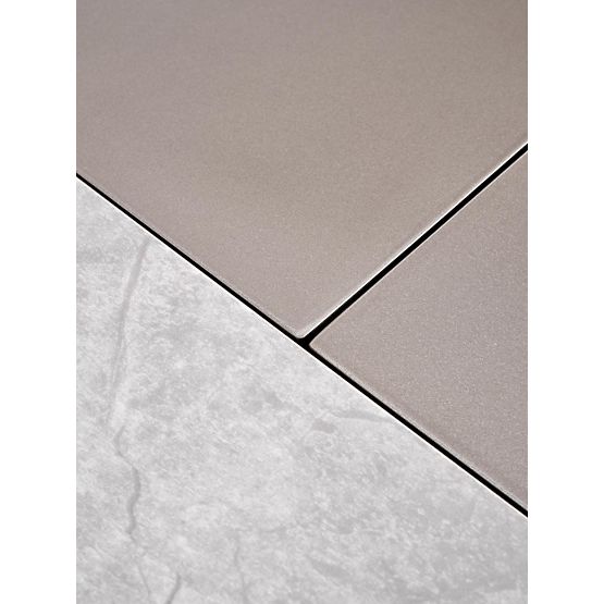 Rozkladací stôl VALENTINO svetlosivý/zlatý