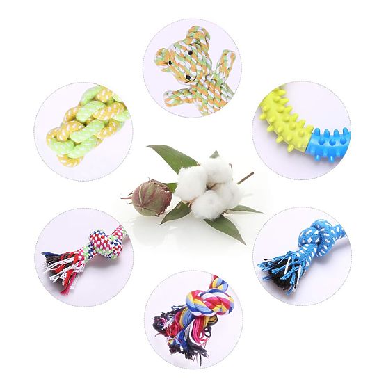 Sada 10 hračiek pre psov DYLAN preťahovadlá