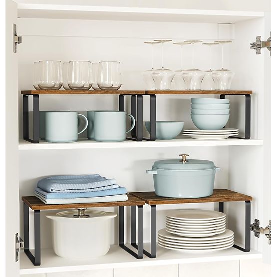 Sada 2 bambusových políc GINGER RUSTIC