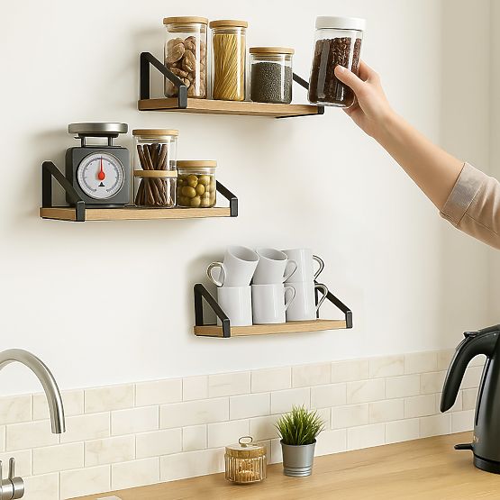 Sada 3 loftových políc SIRIN craft