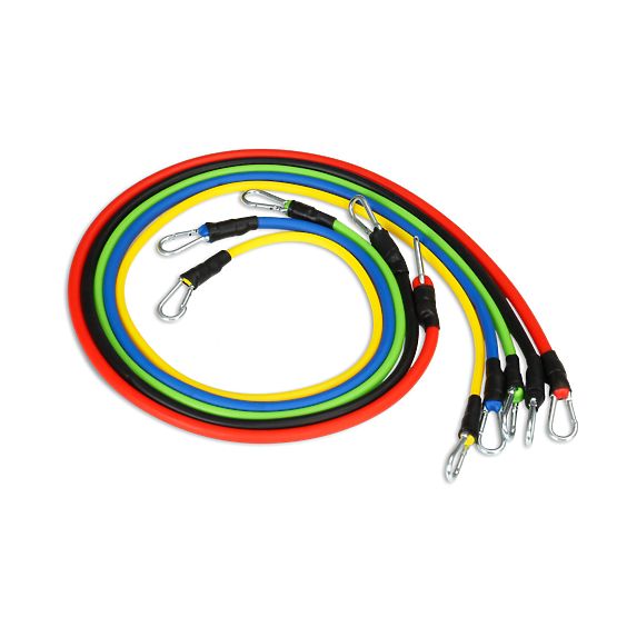 Sada 5 fitness expandérov s rukoväťami