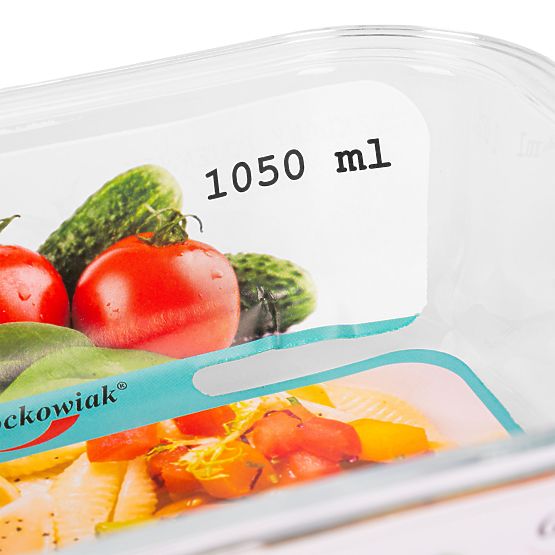 Sada 6 sklenených nádob na potraviny AMALFI