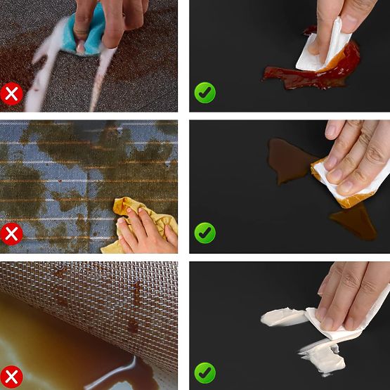 Sada 8 podložiek na stôl TRIVAL BLACK