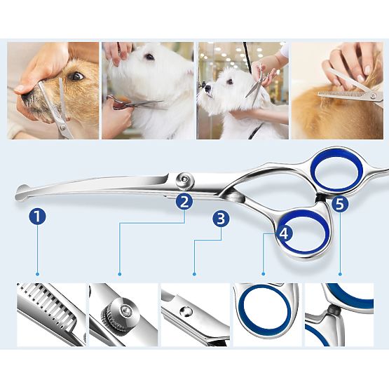 Sada nožníc pre zvieratá GROMMY pre psa a mačku