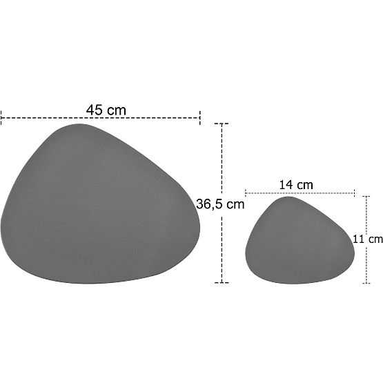 Sada prestierania na stôl TRIVAL GREY