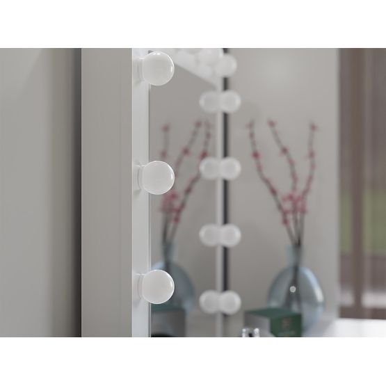 Sada toaletný stolík Marina T+ 2S+L BIELY