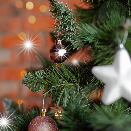 Sada vianočných ozdôb Pink/White 115ks