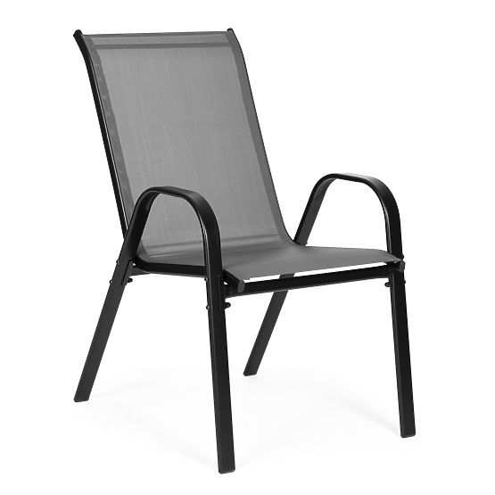 Sada záhradných stoličiek na terasu balkón sivé