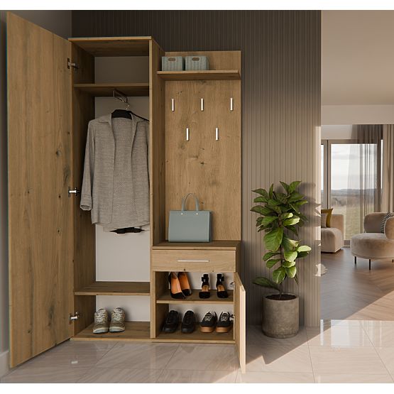 Šatní skriňa DUO DUB ARTISAN