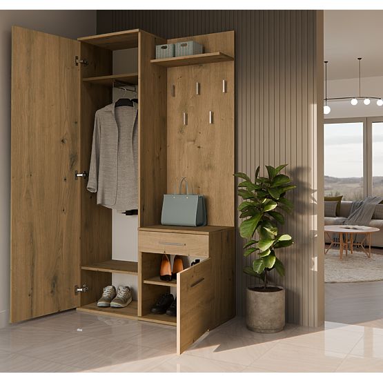 Šatní skriňa DUO DUB ARTISAN