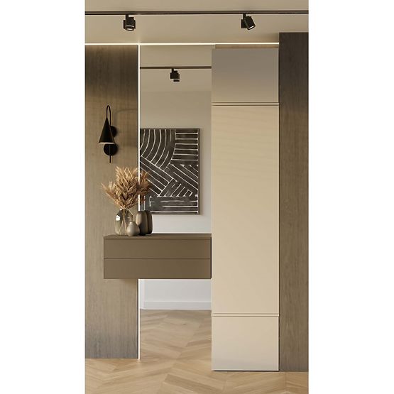 Šatníková skriňa HAGA 1SZ KAŠMÍR BÉŽOVÁ