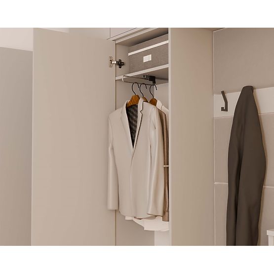 Šatníková skriňa HAGA 1SZ KAŠMÍR BÉŽOVÁ